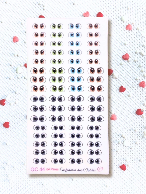 OC44 Olho Comestível Mix Universal Apaixonado e Cativante