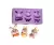 F977 MOLDE DE SILICONE COELHINHOS PÁSCOA PARA DECORAR - comprar online