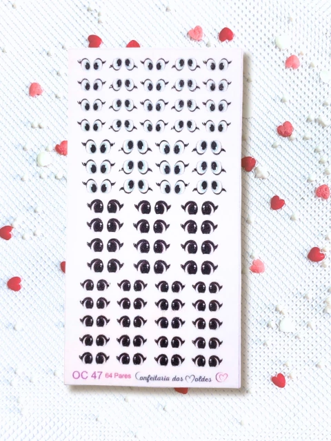 OC47 Olho Comestível Mix Universal Princesinha e Gatinha