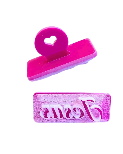 CS18 Carimbo marcador individual JESUS em acrílico sabonete confeitaria biscuit