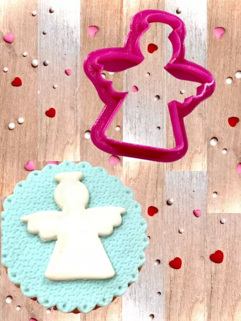 C12 cortador anjo confeitaria pasta americana