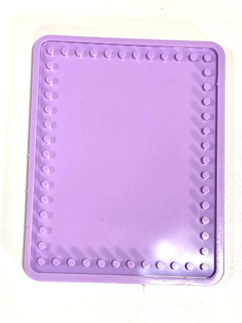 R407 Molde de silicone base de bolsa quadrada resina decoração