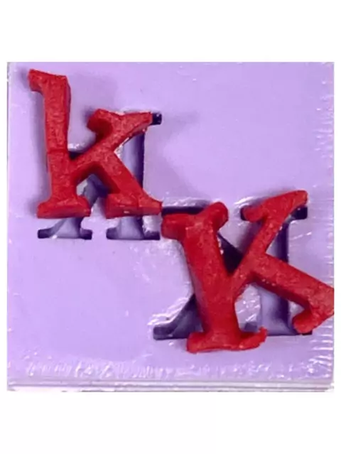 LTK Molde de silicone letra K confeitaria alfabeto para decorar