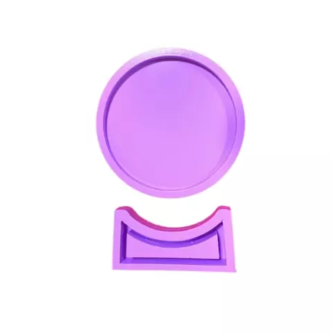 R92 Molde de silicone eternização REDONDO placa resina