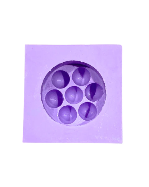 SB26 MOLDE DE SILICONE SABONETE VELA MASSAGEADOR REDONDO