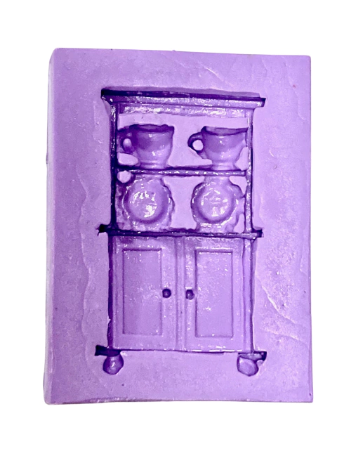 F1544 MOLDE DE SILICONE ARMÁRIO DE COZINHA CONFEITARIA BISCUIT