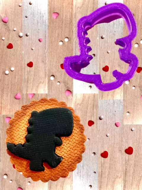 C7 cortador dinossauro confeitaria pasta americana