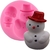 F308 MOLDE DE SILICONE BONECO DE NEVE CONFEITARIA BISCUIT