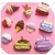 F357 MOLDE DE SILICONE CUPCAKES E SORVETES CONFEITARIA BISCUIT