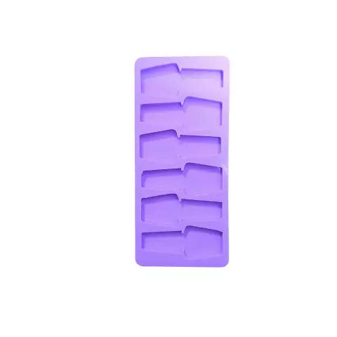 R273 Molde de silicone 6 ESMALTES resina chaveiro decoração