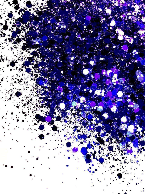 GM7 Glitter Chunky flocado Poliéster Importado resina unha 10gr - SKY