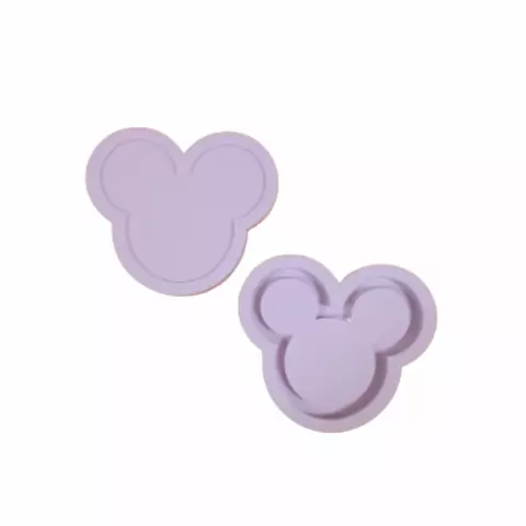 R254 Molde de silicone kit shaker ratinho resina chaveiro