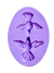 F1439 MOLDE DE SILICONE POMBA CONFEITARIA BISCUIT