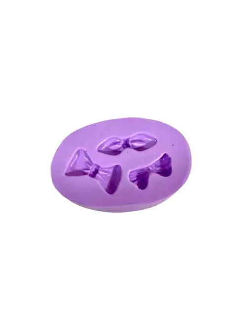 F1237 MOLDE DE SILICONE LAÇOS CONFEITARIA BISCUIT
