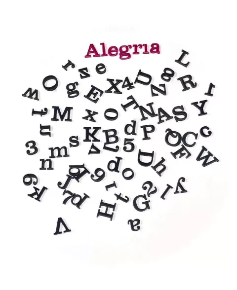 M7 MARCADOR ACRÍLICO ALFABETO CONFEITARIA BISCUIT