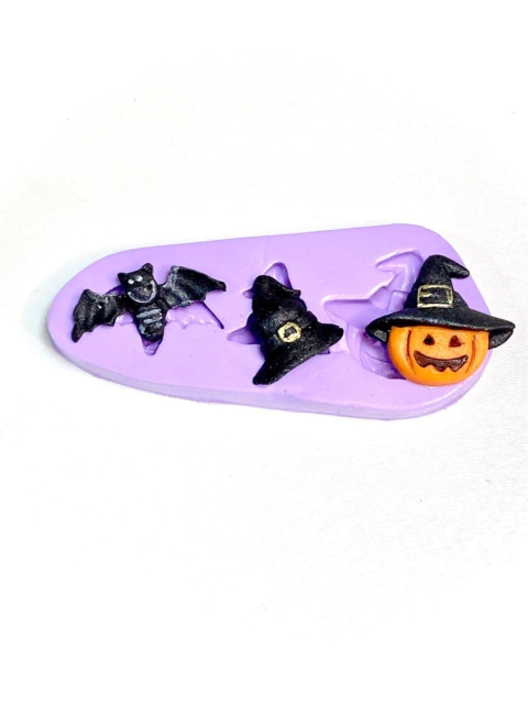 F1105 MOLDE DE SILICONE HALLOWEEN CONFEITARIA BISCUIT