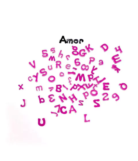 M5 MARCADOR ACRÍLICO ALFABETO CONFEITARIA BISCUIT