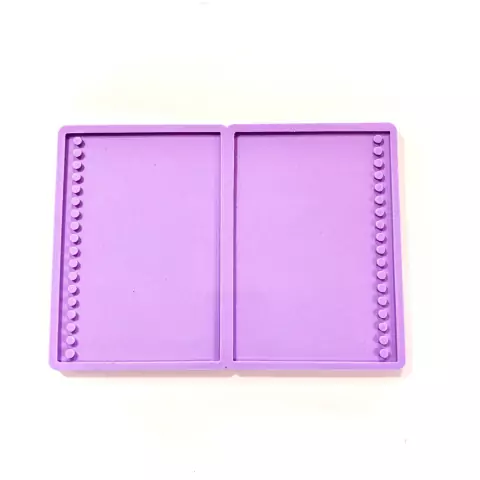 R340 molde de silicone capa caderneta média frente e verso resina decorar