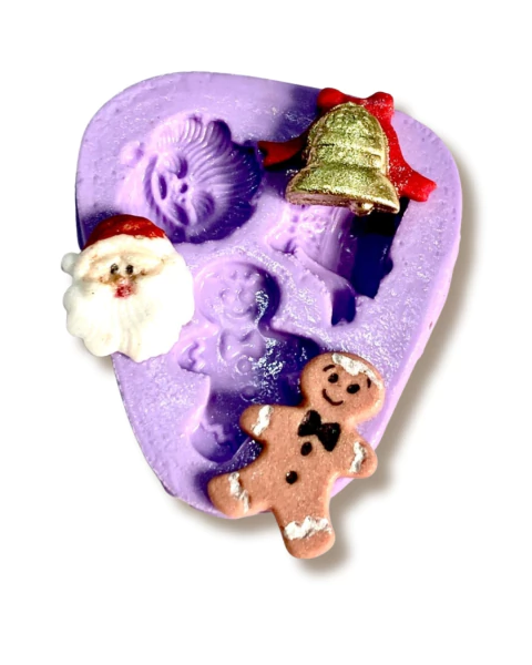 F883 MOLDE DE SILICONE NATAL CONFEITARIA ARTESANATO