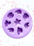 F1659 MOLDE DE SILICONE FUNDO DO MAR CONFEITARIA BISCUIT