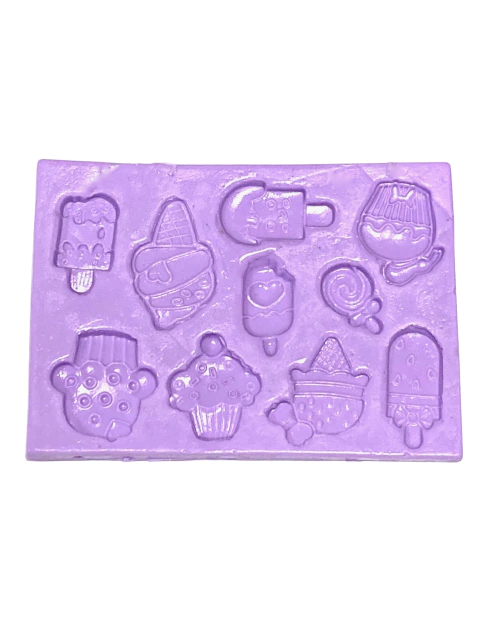 F1586 MOLDE DE SILICONE PICOLÉS E CUPCAKES CONFEITARIA BISCUIT