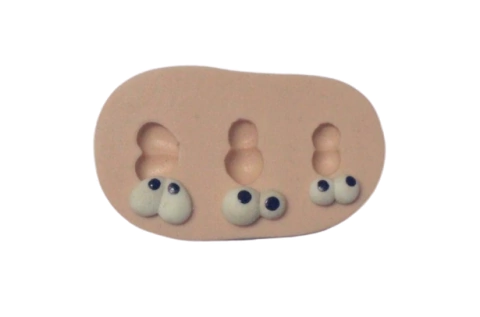 F523 MOLDE DE SILICONE OLHOS CONFEITARIA ARTESANATO