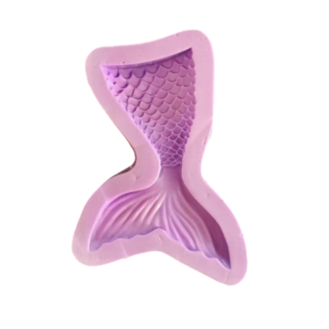 F492 MOLDE DE SILICONE CAUDA DE SEREIA CONFEITARIA ARTESANATO