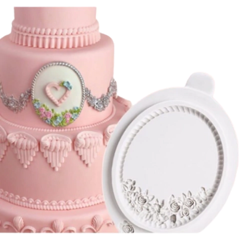 F378 MOLDE DE SILICONE MOLDURA CONFEITARIA BISCUIT