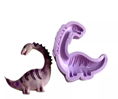 F1005 MOLDE DE SILICONE DINOSSAURO PARA DECORAR