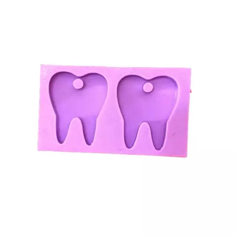 R82 Molde de silicone dente eternização pingente chaveiro resina