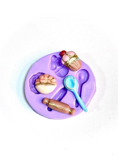 F1091 MOLDE DE SILICONE COZINHA CONFEITARIA BISCUIT