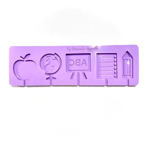 L49 MOLDE DE SILICONE PIRULITO PROFESSORES PARA DECORAR