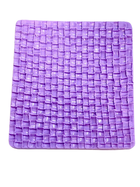 F1483 MOLDE DE SILICONE TEXTURA TRICÔ CONFEITARIA BISCUIT