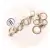 A3 kit 5 Pçs chaveiro fecho mosquetão lagosta c/ argola italiana 30mm Prata - buy online