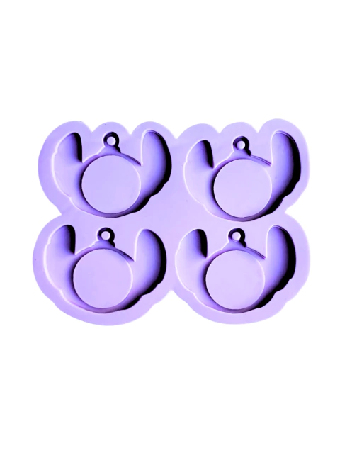 R737 Molde de silicone chaveiro Espelho de bolsa Alienígena Havaiano resina decorar