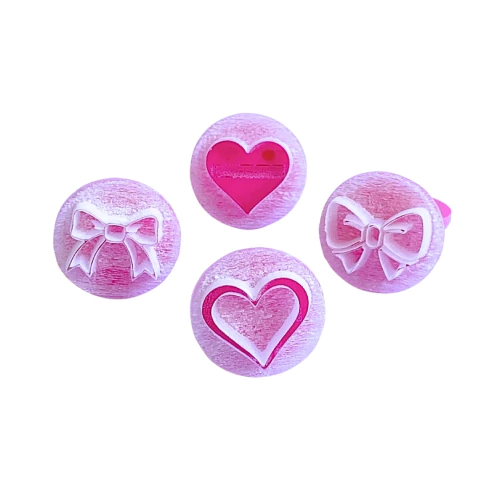 MB17 Kit com 4 marcadores de brigadeiro em acrílico Namorados / Mães confeitaria biscuit sabonete