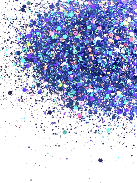 GH7 Glitter Chunky holográfico Poliéster Importado resina unha 10gr- GALAXY