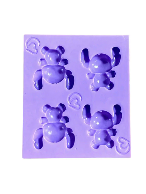 F1631 MOLDE DE SILICONE ALIENÍGENA HAVAIANO BISCUIT