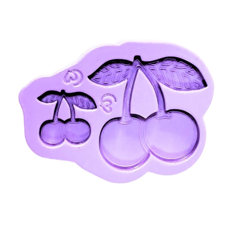 F1818 MOLDE DE SILICONE CEREJA CONFEITARIA BISCUIT