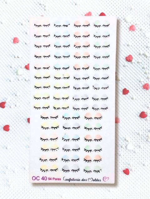 OC40 Olho Comestível Mix Cílios Princesa Boneca III