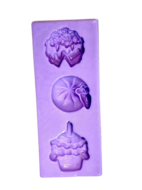 F1479 MOLDE DE SILICONE BOLO CUPCAKE CONFEITARIA BISCUIT