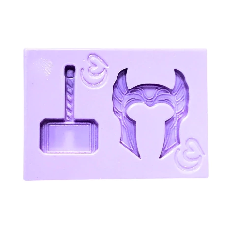 F1832 MOLDE DE SILICONE THOR CONFEITARIA BISCUIT