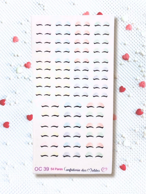 OC39 Olho Comestível Mix Cílios Princesa Boneca II