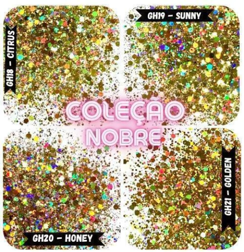 GHC13 Glitter Chunky holográfico Poliéster Importado resina unha 40gr