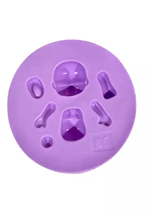 F1245 MOLDE DE SILICONE CORPINHO CONFEITARIA BISCUIT