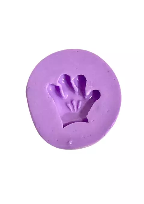 F1270 MOLDE DE SILICONE MÃO RATINHO CONFEITARIA BISCUIT