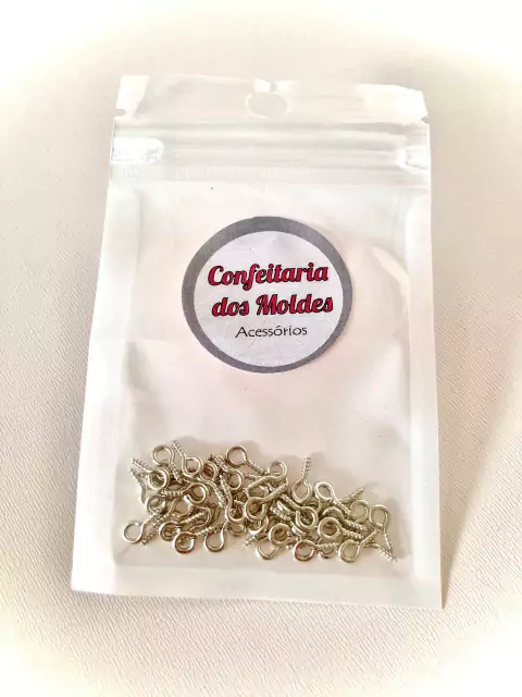 A4 kit 50 pçs Mini pitão rosqueável para artesanato prata