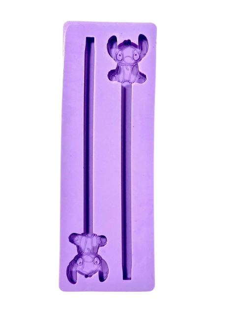 R629 MOLDE DE SILICONE CANETA ALIENÍGENA RESINA DECORAR