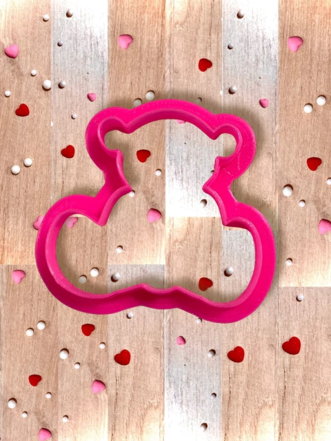 C49 cortador urso confeitaria pasta americana médio