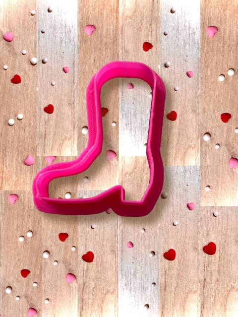 C39 cortador country bota confeitaria pasta americana médio